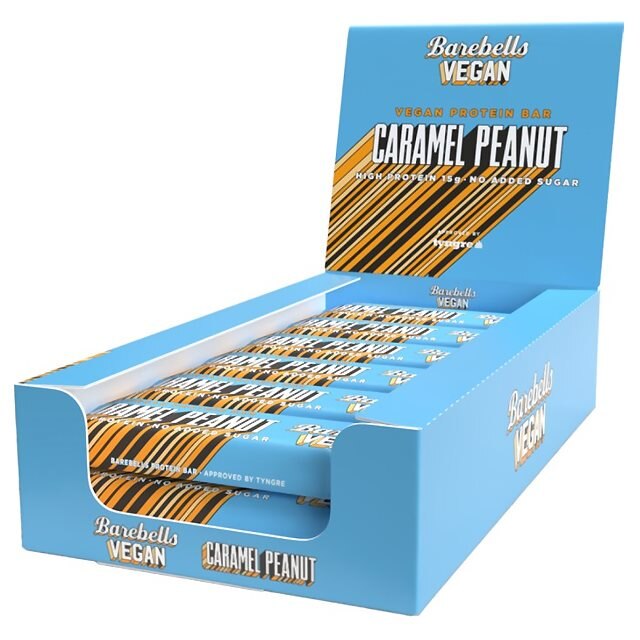 Barebells Vegan Protein Bar Caramel Peanut 12x55g