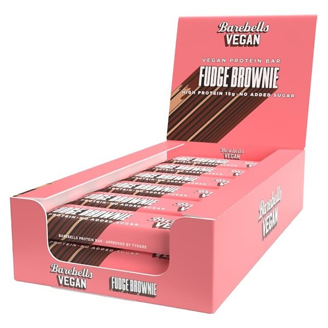 Barebells Vegan Protein Bar Fudge Brownie 12x55g