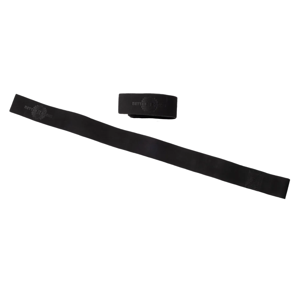 Better Bodies Leather Lifting Straps Black