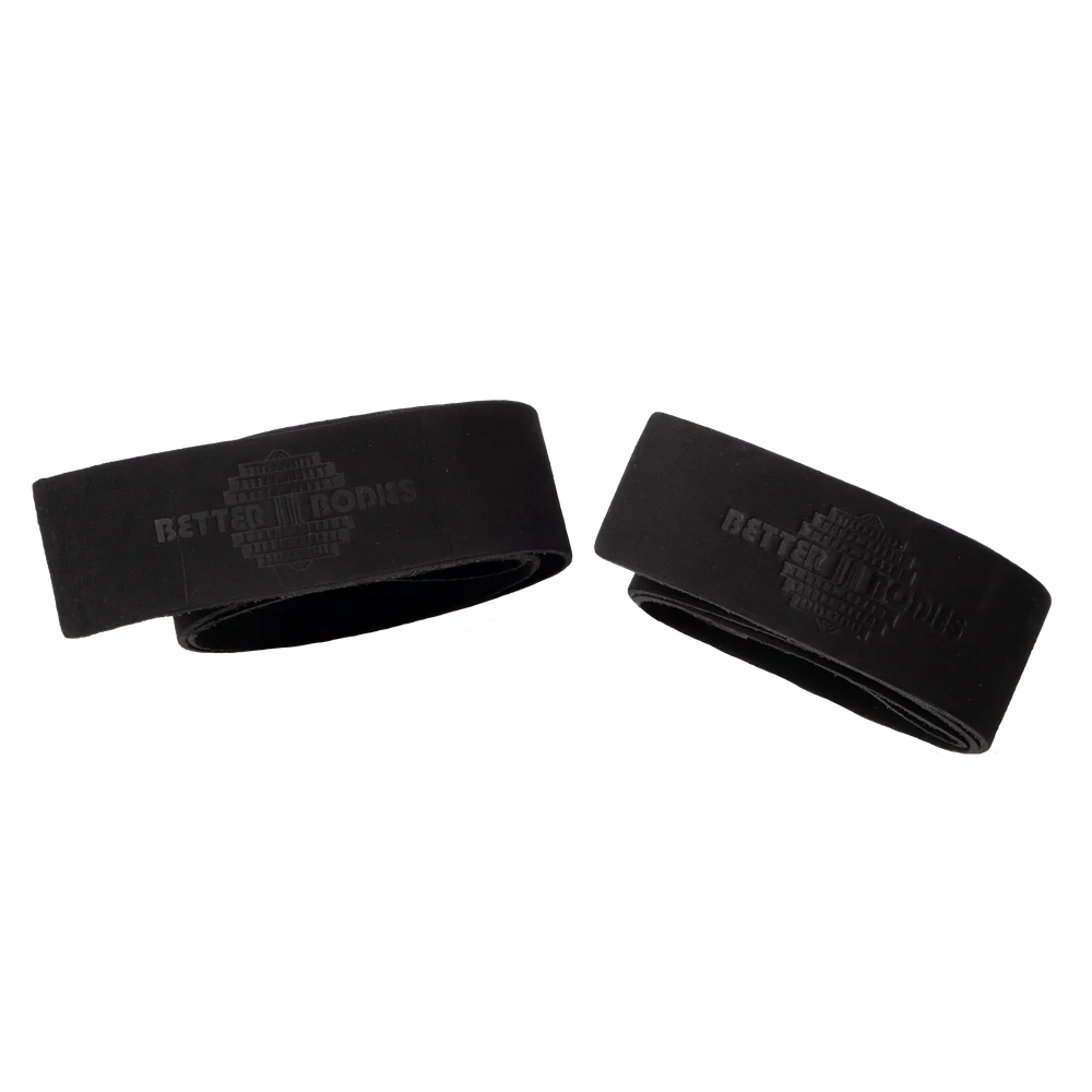 Better Bodies Leather Lifting Straps Black
