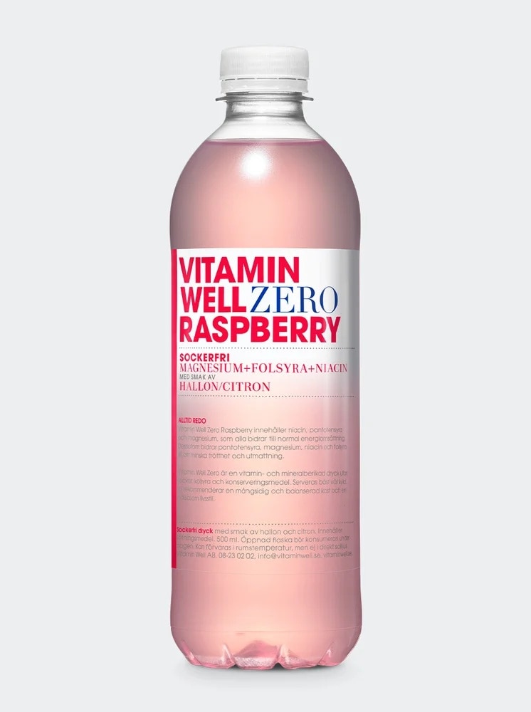 Vitamin Well Zero Raspberry 500ml