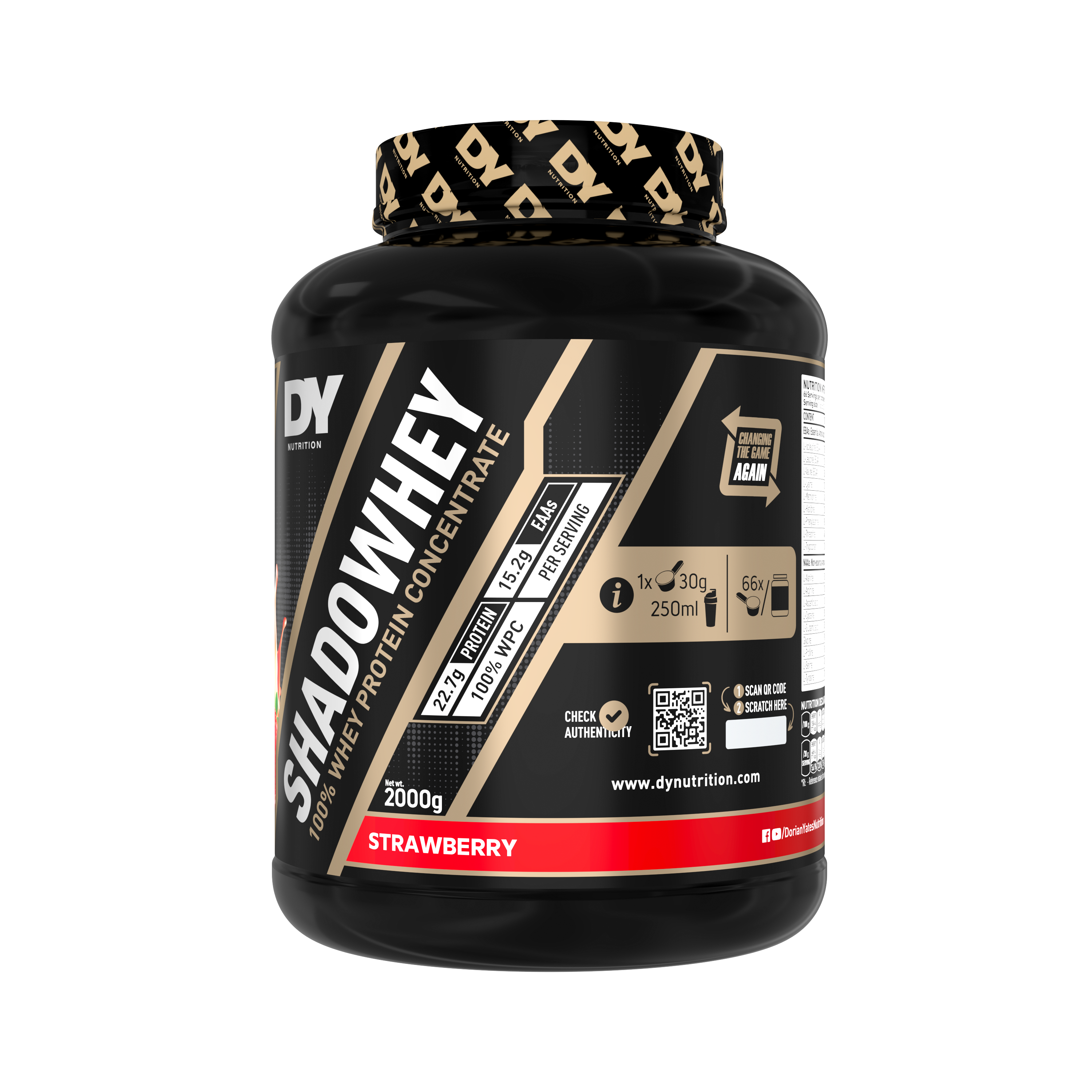 DY Nutrition Shadowhey Strawberry 2kg