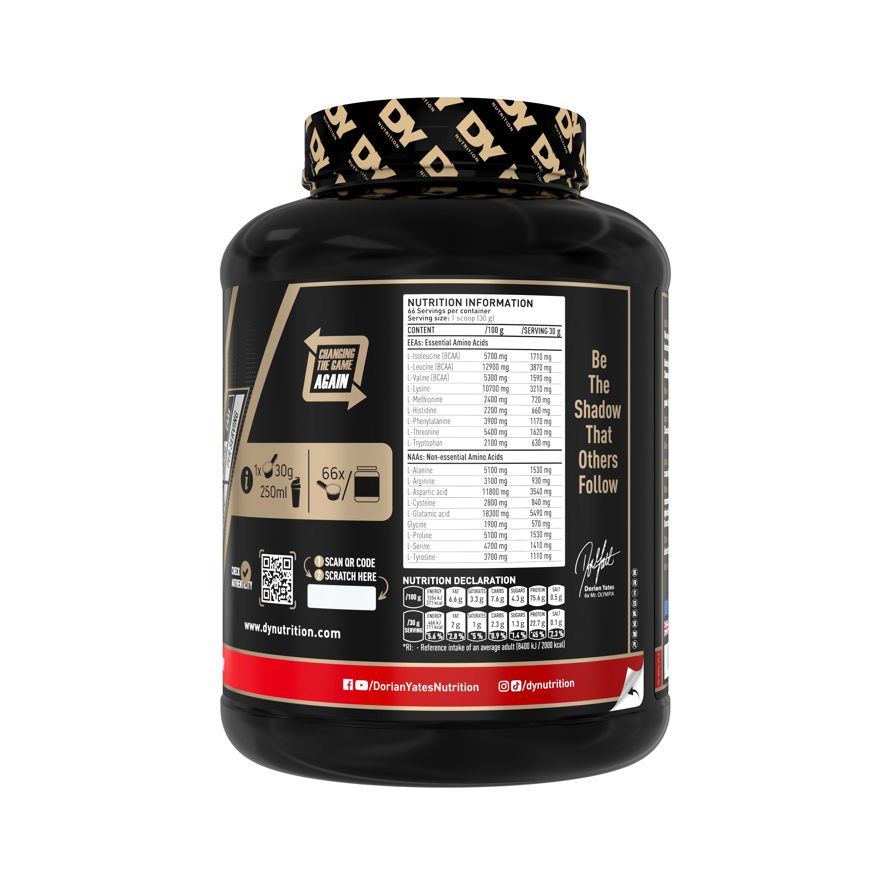DY Nutrition Shadowhey Strawberry 2kg