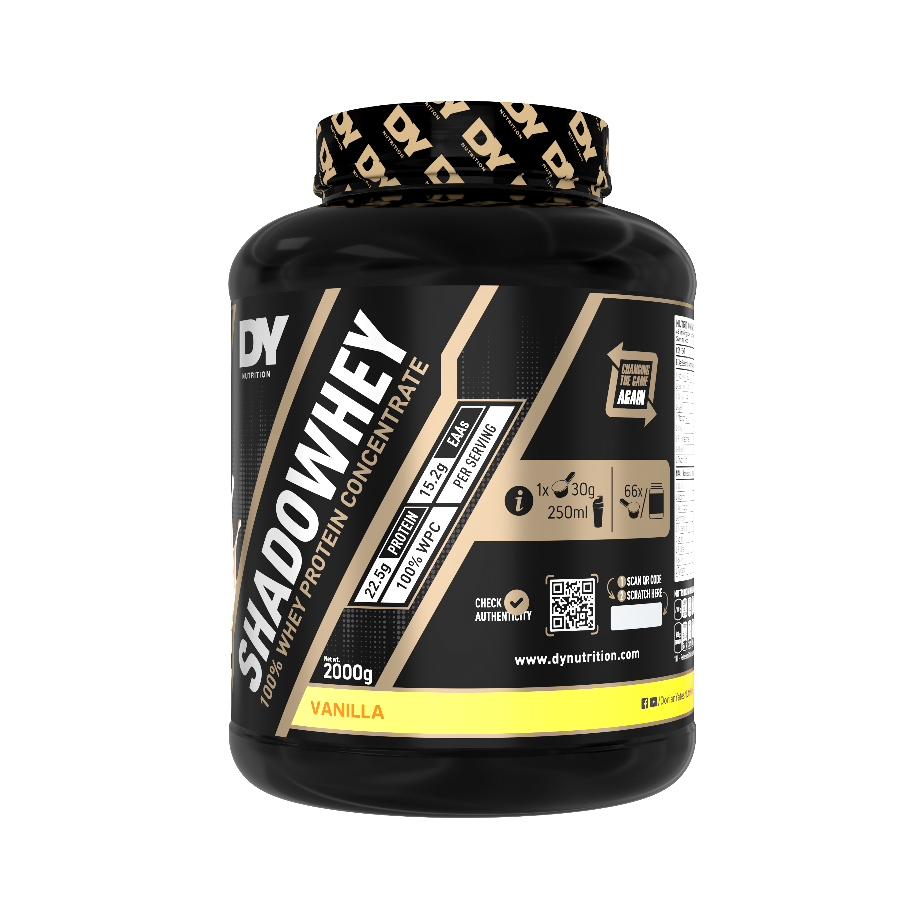 DY Nutrition Shadowhey Vanilla 2kg