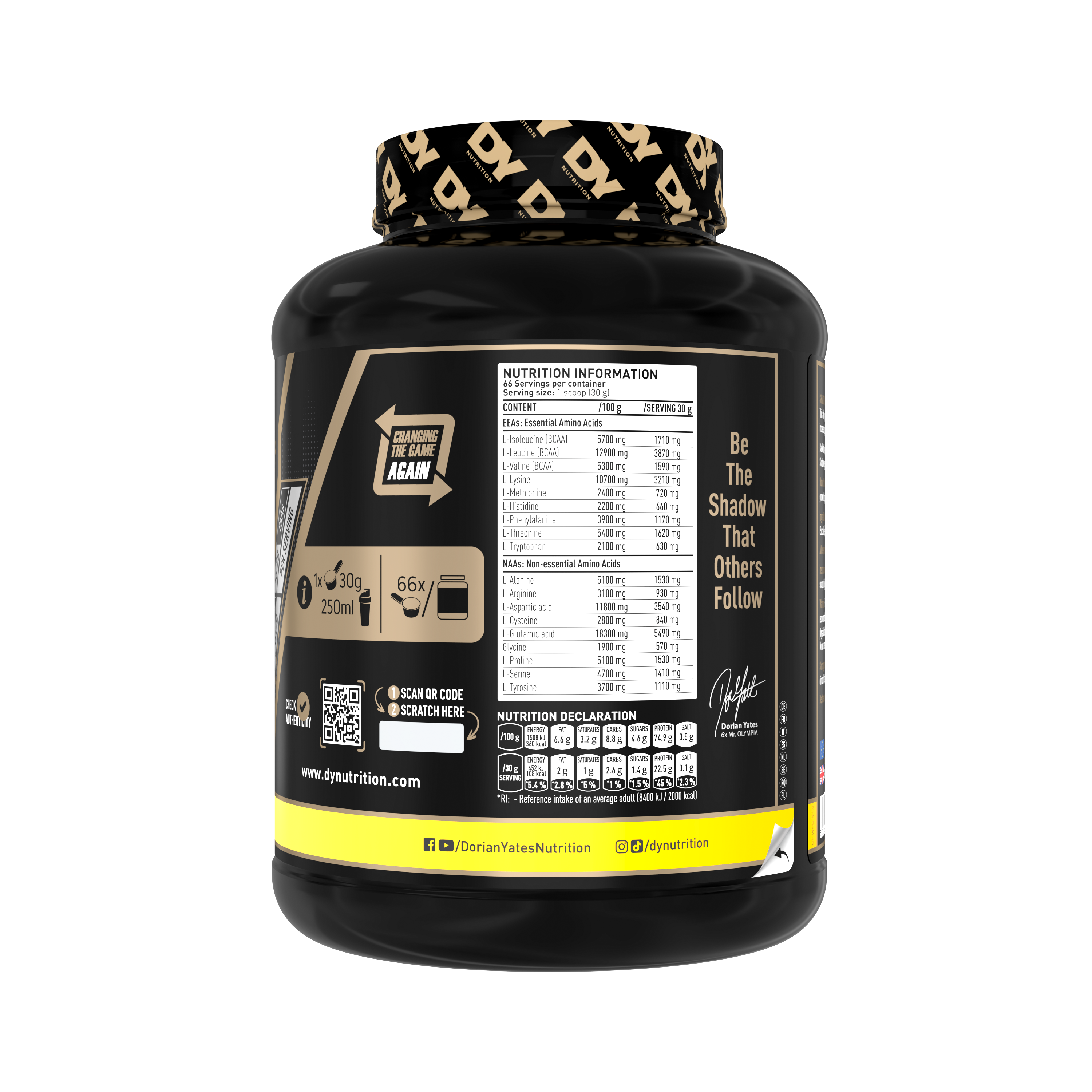 DY Nutrition Shadowhey Vanilla 2kg