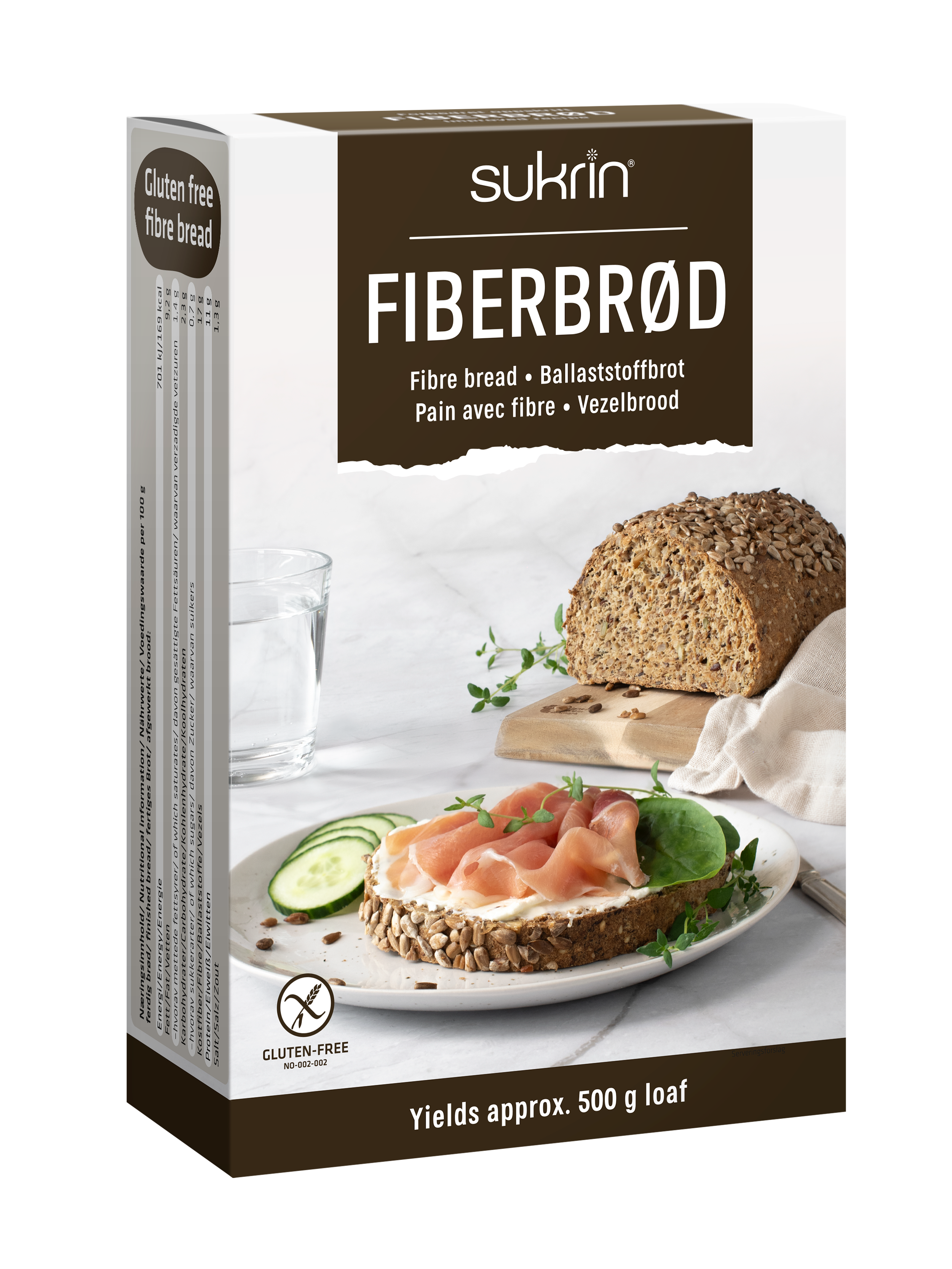 Sukrin Fiberbröd Glutenfri 250g