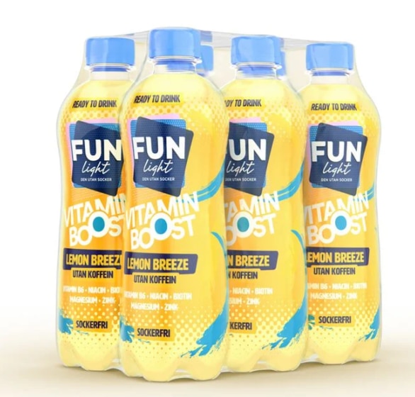 Fun Light Lemon Breeze Koffeinfri 6x500 ml 