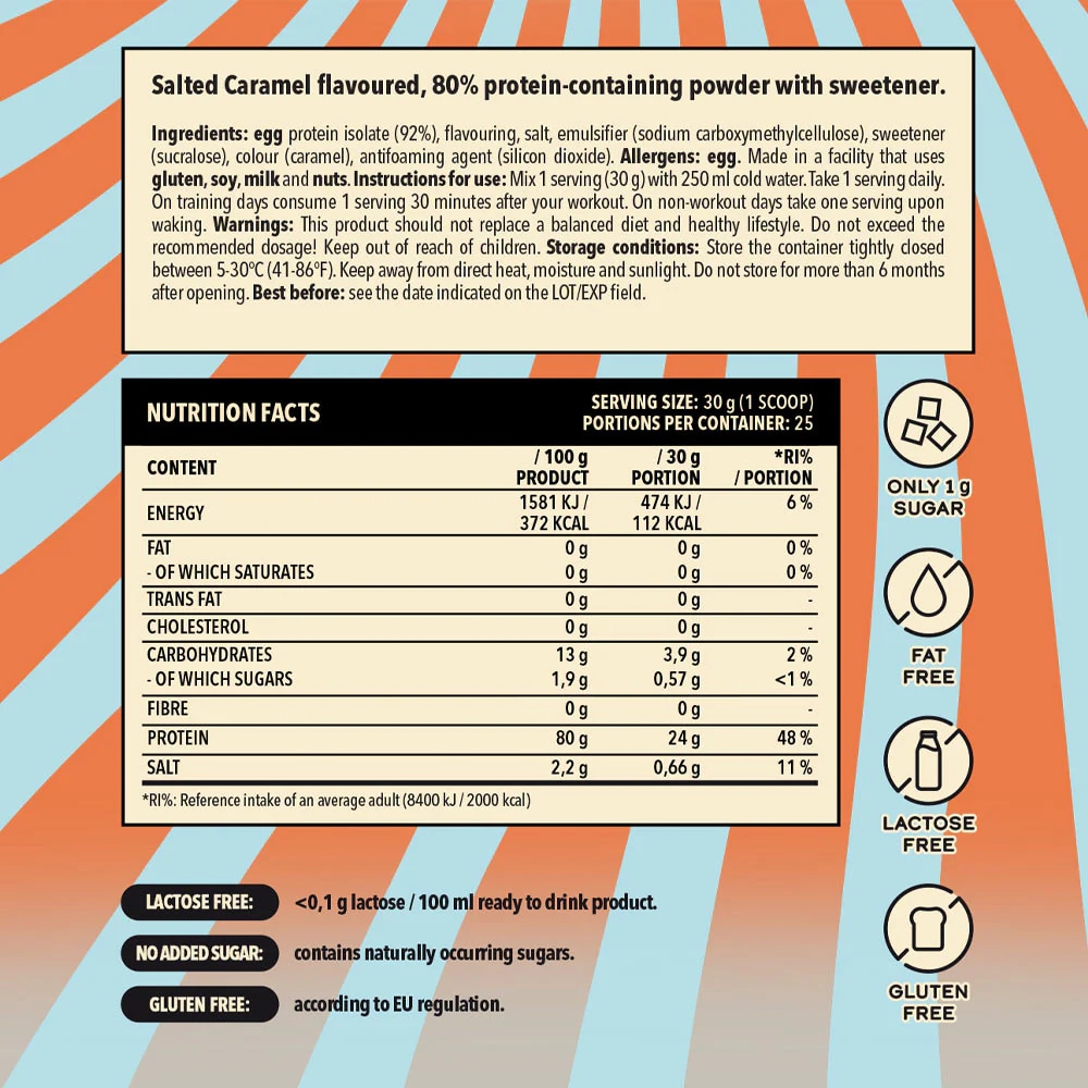 Näno Supps Egg White Protein Salted Caramel 750g