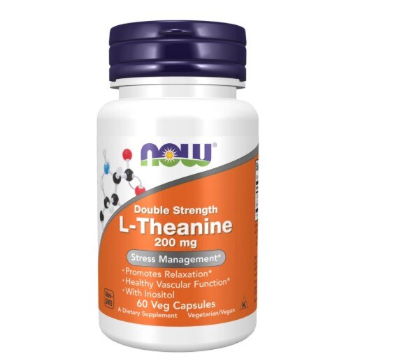 NOW L-Theanine 200mg 60 Kapslar