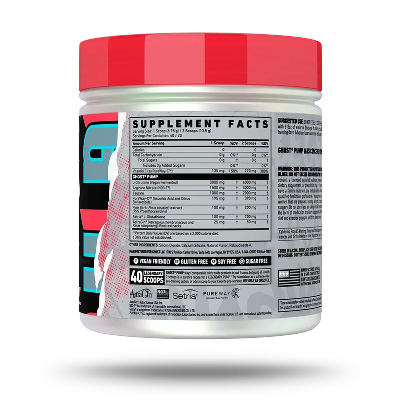 Ghost Pump V2 Natty 40 servings