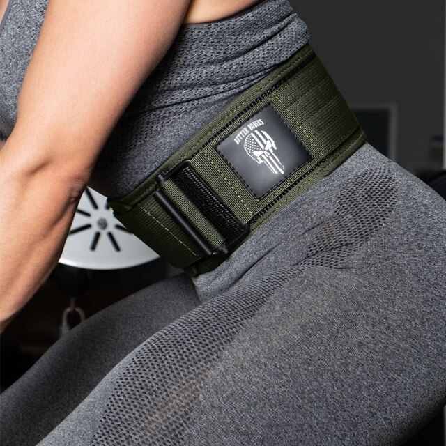 Better Bodies Quick Lock Belt Green/White