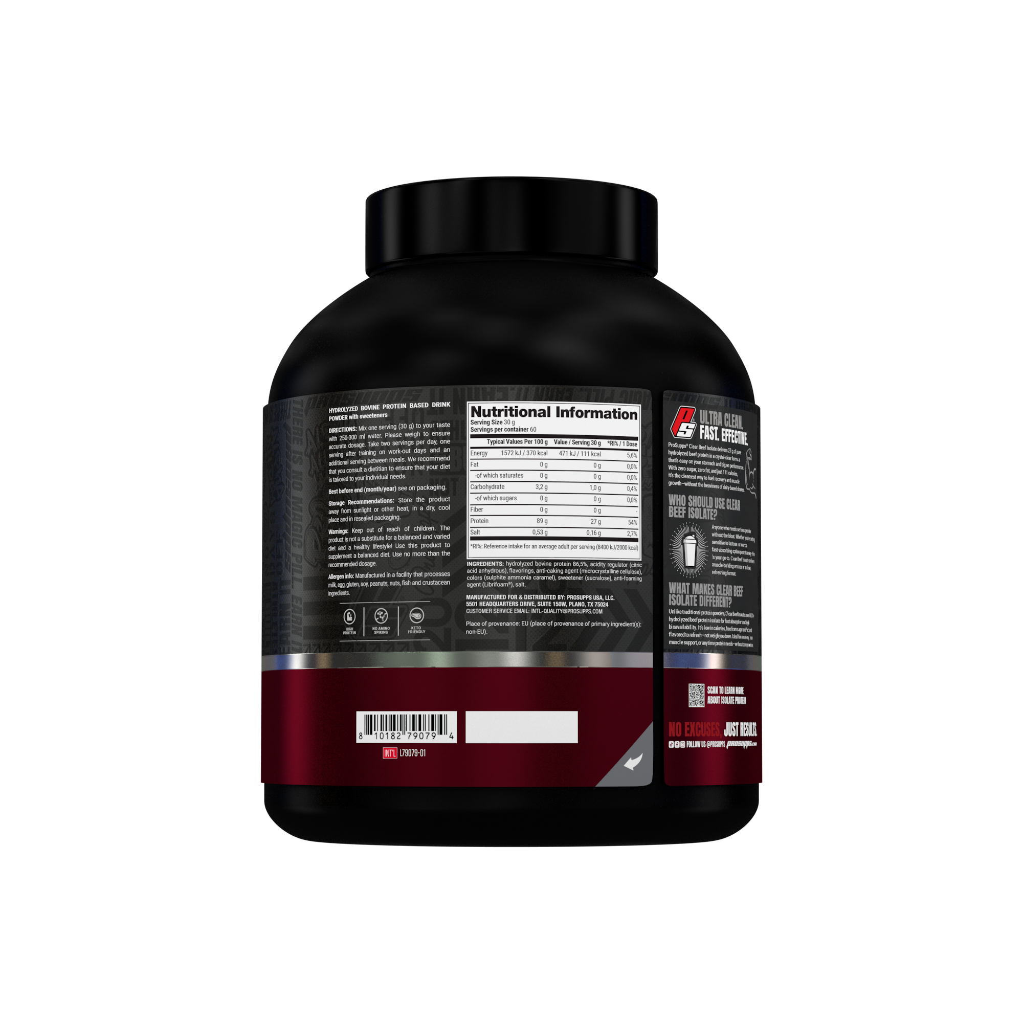 Pro Supps Beef Protein Isolate Cola/Lime 1816g