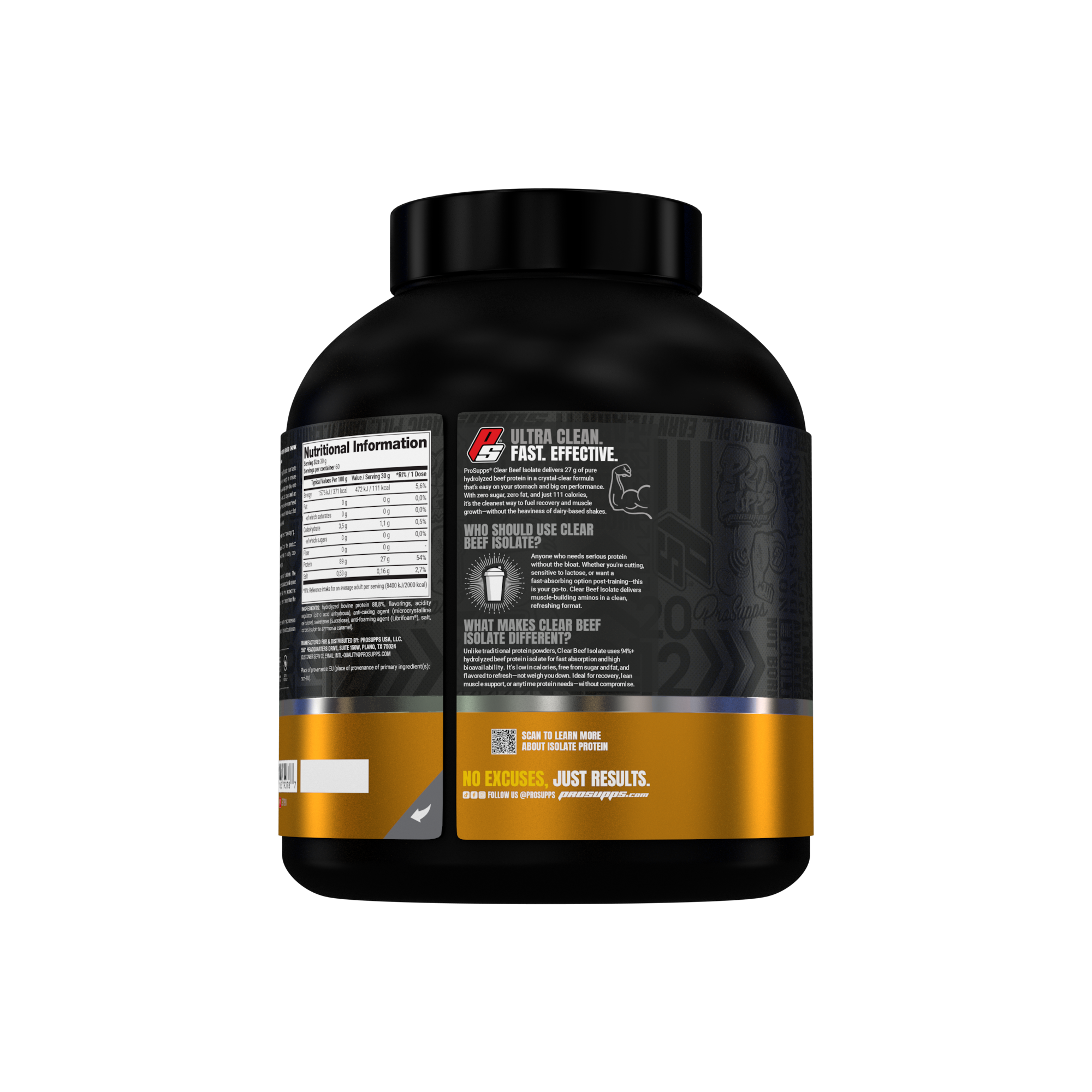 Pro Supps Beef Protein Isolate Sour Pineapple 1816g