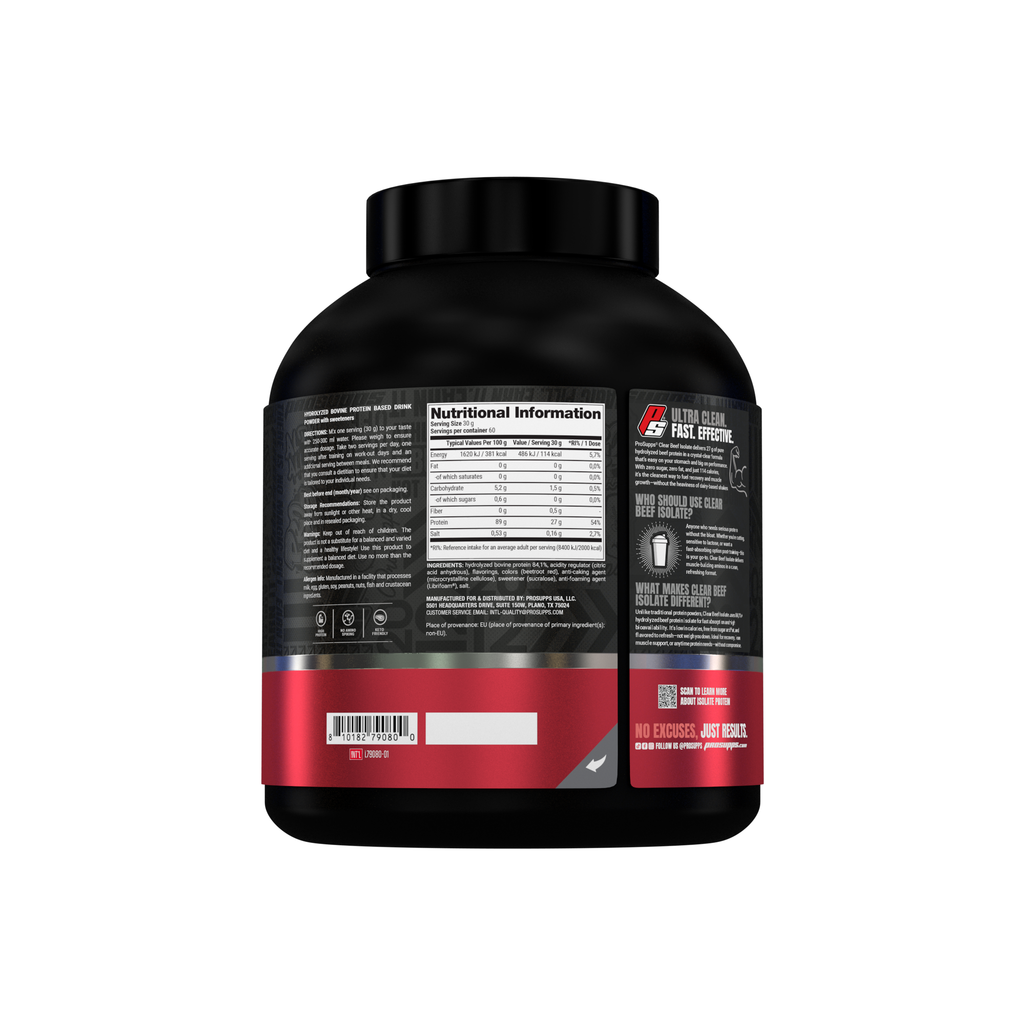 Pro Supps Beef Protein Isolate Sour Watermelon 1816g