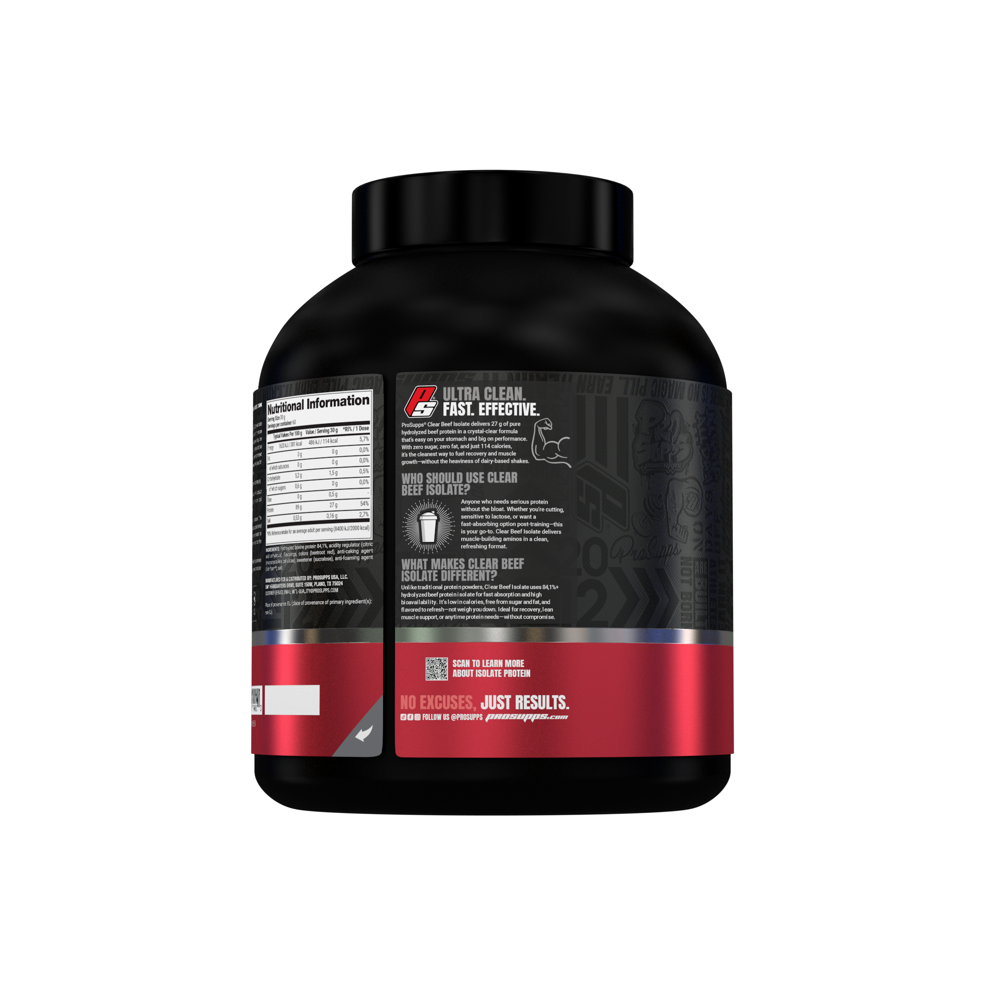 Pro Supps Beef Protein Isolate Sour Watermelon 1816g