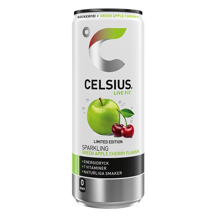 Celsius Green Apple Cherry 250ml