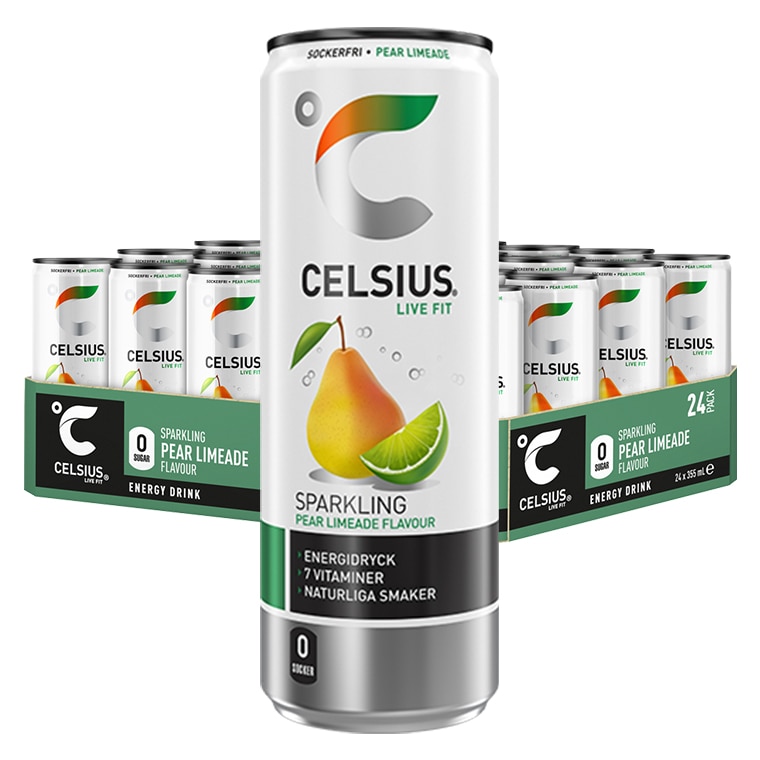 Celsius Pear Limeade 24x355ml
