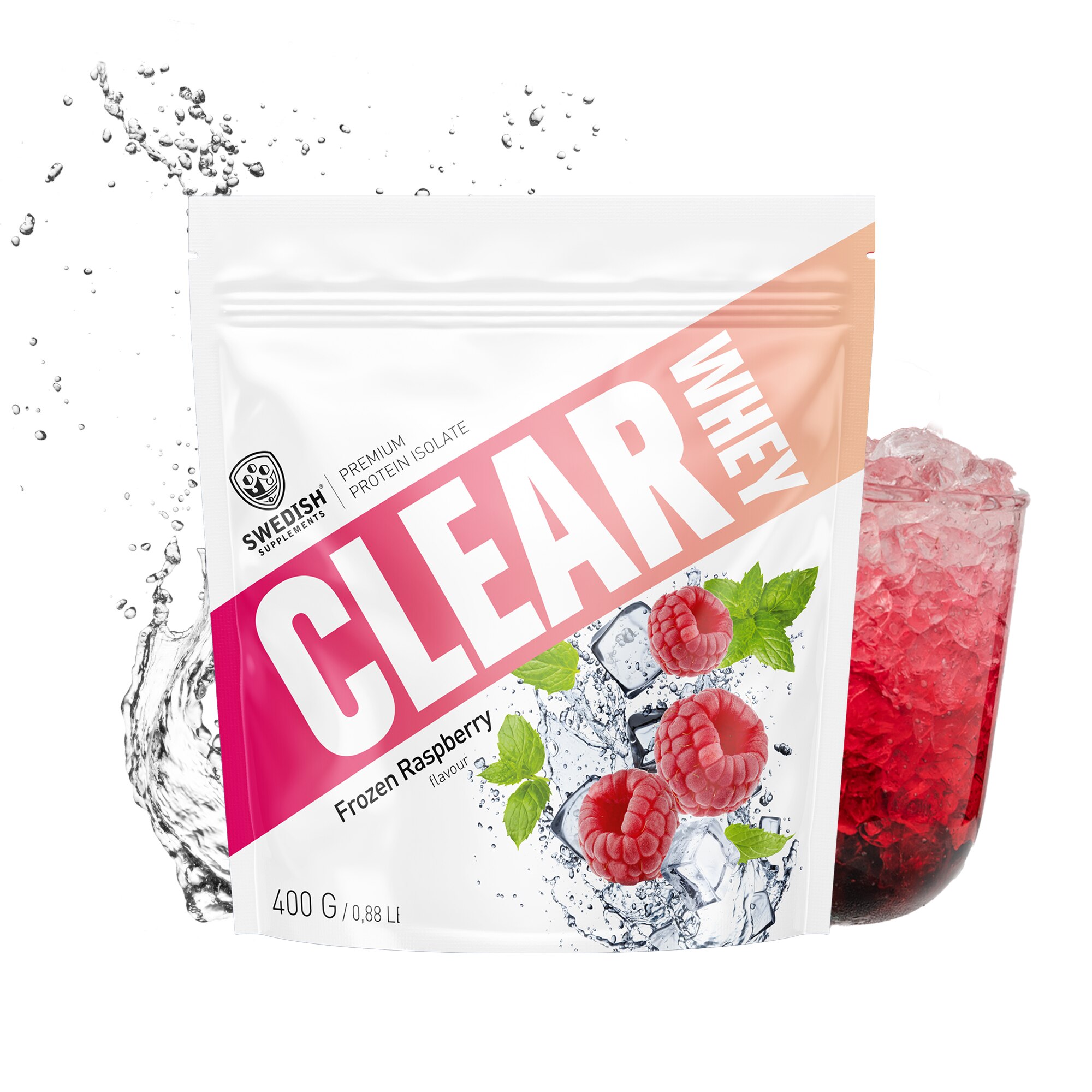 Swedish Supplements Clear Whey Frozen Raspberry 400g