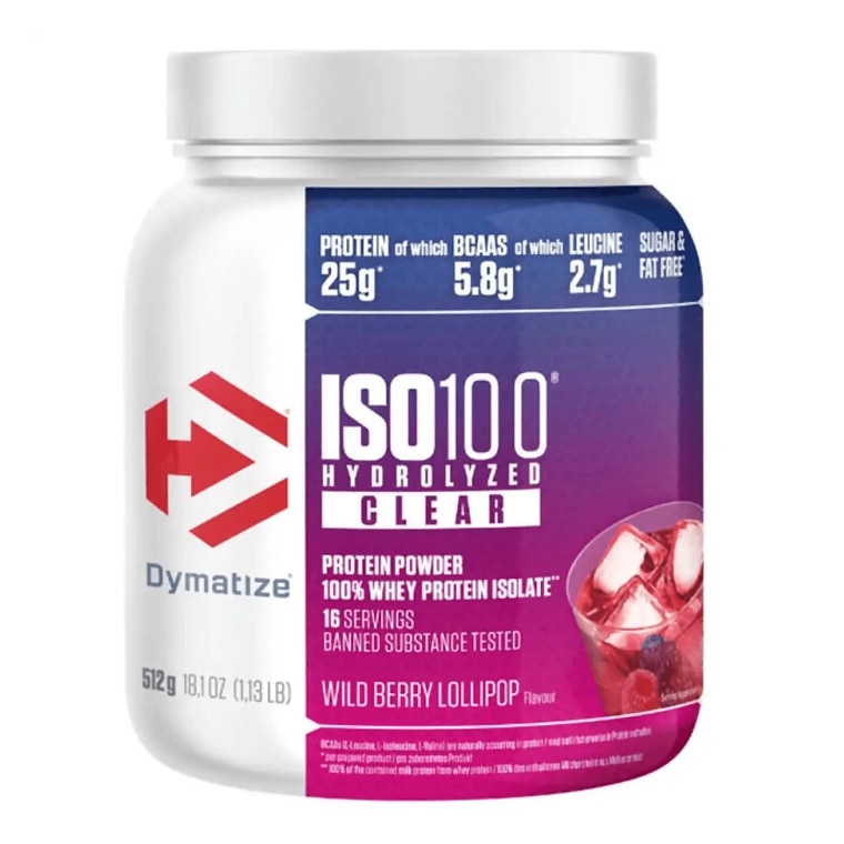 Dymatize Iso 100 Clear Wild Berry Lollipop 512g