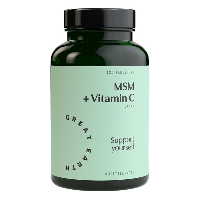 Great Earth MSM + C-Vitamin 120 Tabletter