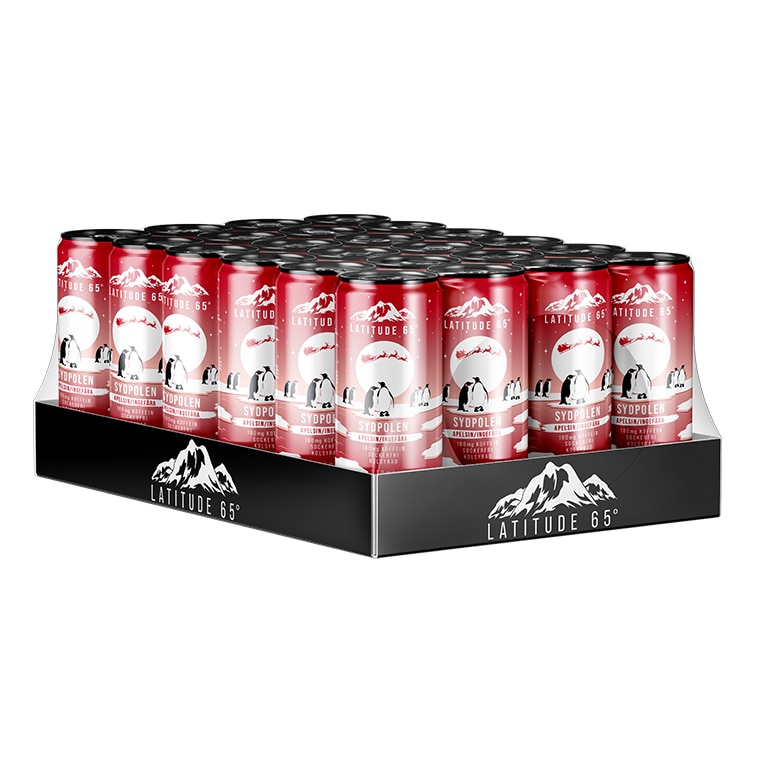 Latitude 65 Sydpolen Apelsin/Ingefära 24x330ml