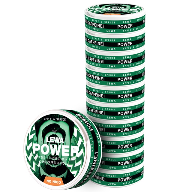 LEWA Power Apple & Spruce Nikotinfritt snus 10-pack