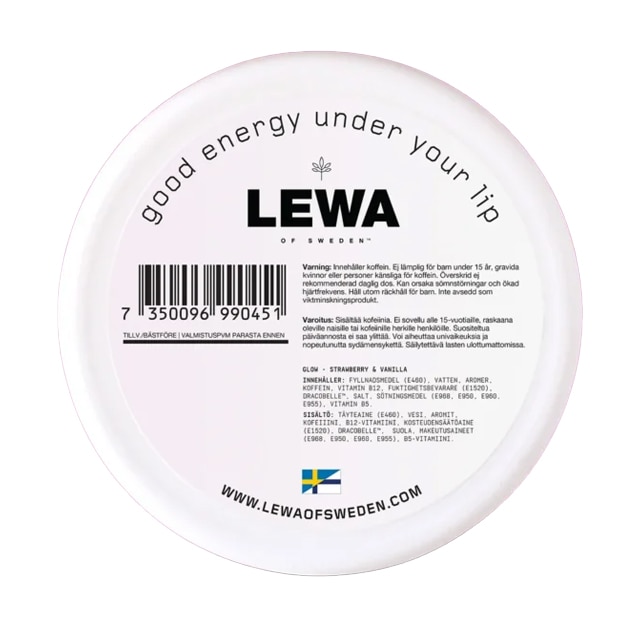LEWA GLOW Strawberry & Vanilla Nikotinfritt snus 10-pack