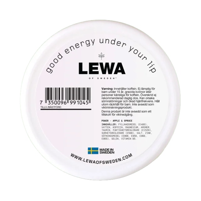 LEWA Power Apple & Spruce Nikotinfritt snus 10-pack