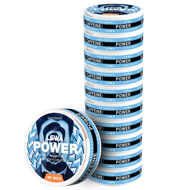 LEWA Power Wintermint Nikotinfritt snus 10-pack