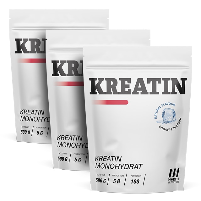North Nutrition Kreatin Monohydrat 3x500g