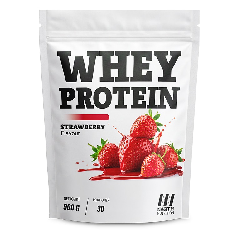 North Nutrition Whey Strawberry 900g 