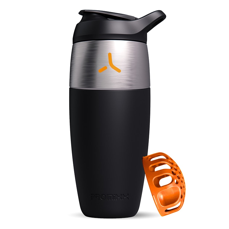 Promixx Single Wall Stainless Steel Shaker Black 950ml