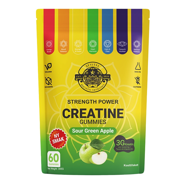 Sevital Kreatin Gummies Sour Green Apple 60st