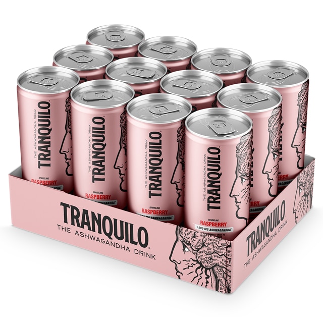 Tranquilo Ashwagandha Drink Raspberry 12x330ml