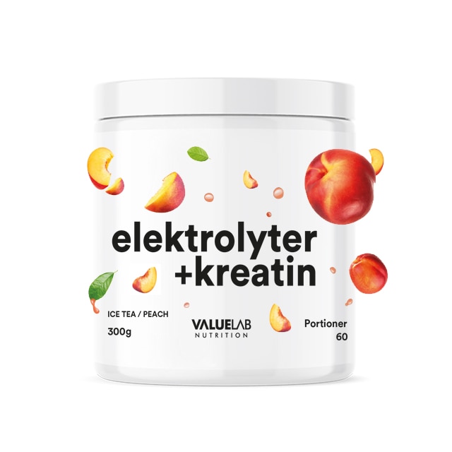 Valuelab Elektrolyter + Kreatin IceTea Peach 300g